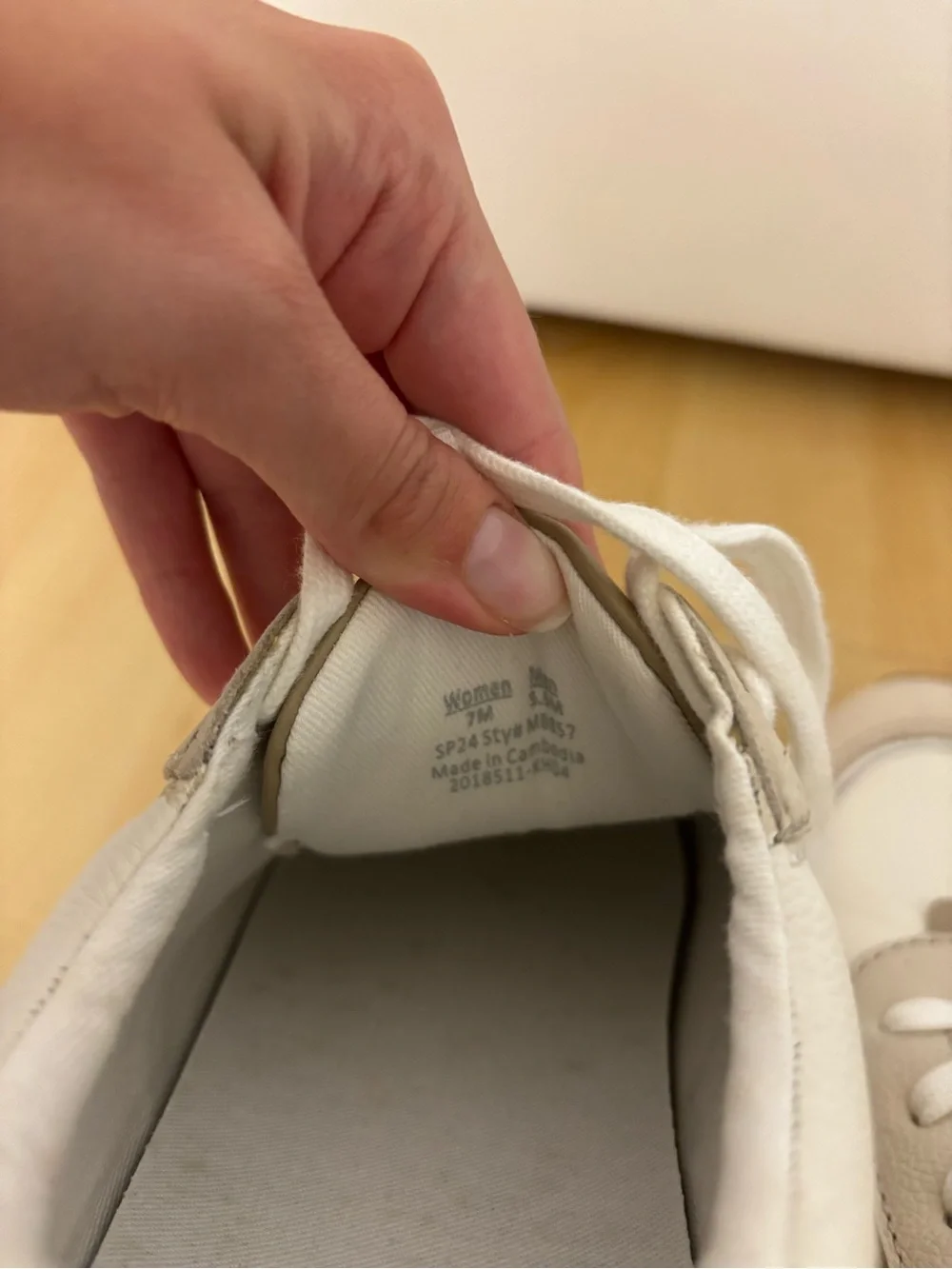Madewell Beige and White Women’s Sneakers